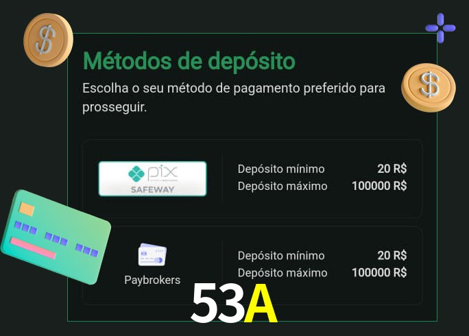 O cassino 53Abet oferece uma grande variedade de métodos de pagamento